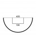 Полуколонна(ствол) фасадная гладкая (2.00м) Prestige Decor LC 103-2 HALF купить в Одессе