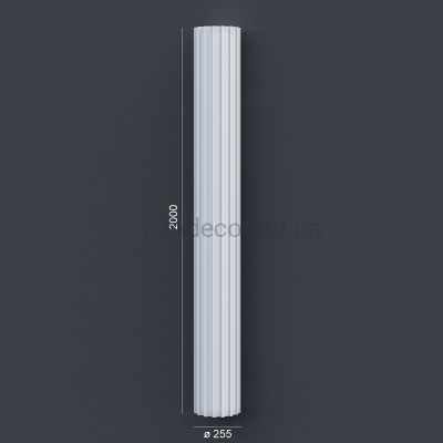 Полуколонна(ствол) фасадная с каннелюрами (2.00м) Prestige Decor LC 101-21 HALF купить в Одессе