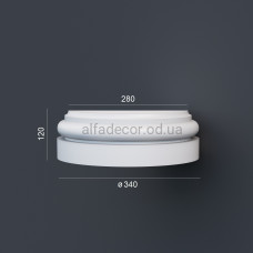 База напівколони фасадна Prestige Decor LC 101-3 HALF