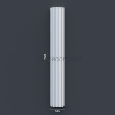 Полуколонна(ствол) фасадная с каннелюрами (2.00м) Prestige Decor LC 102-21 HALF