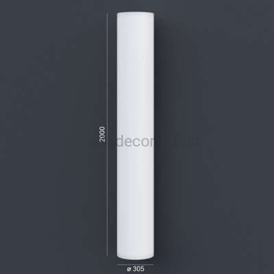Колонна(ствол) фасадная гладкая (2.00м) Prestige Decor LC 102-2 купить в Одессе
