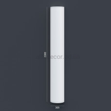 Напівколонна(ствол) фасадна гладка (2.00м) Prestige Decor LC 102-2 HALF