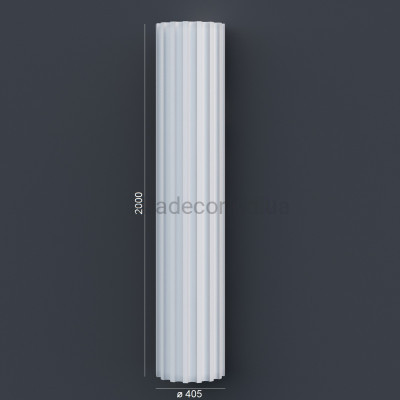 Колона(ствол) фасадна з канелюрамі (2.00м) Prestige Decor LC 103-21 купити в Одесі
