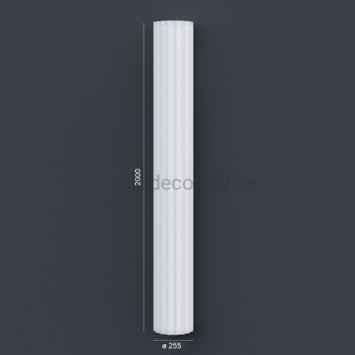 Колонна(ствол) фасадная с каннелюрами (2.00м) Prestige Decor LC 104-21 купить в Одессе
