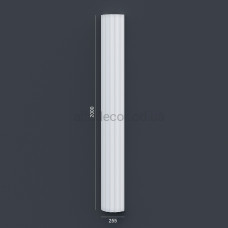 Полуколонна(ствол) фасадная с каннелюрами (2.00м) Prestige Decor LC 104-21 HALF