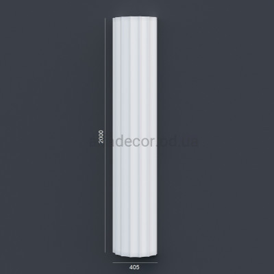 Полуколонна(ствол) фасадная с каннелюрами (2.00м) Prestige Decor LC 106-21 HALF купить в Одессе