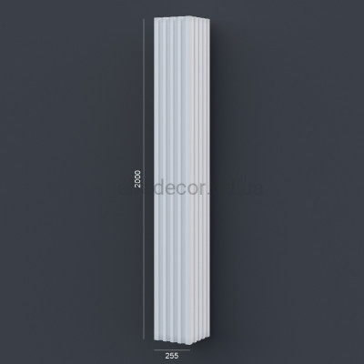 Колонна(ствол) фасадная с каннелюрами (2.00м) Prestige Decor LC 107-21 купить в Одессе