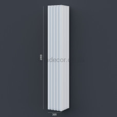 Колонна(ствол) фасадная с каннелюрами (2.00м) Prestige Decor LC 108-21