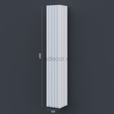 Колонна(ствол) фасадная с каннелюрами (2.00м) Prestige Decor LC 108-21 купить в Одессе