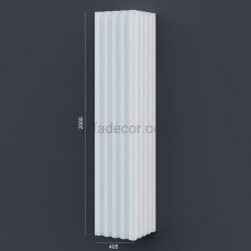Колона(ствол) фасадна з канелюрамі (2.00м) Prestige Decor LC 109-21