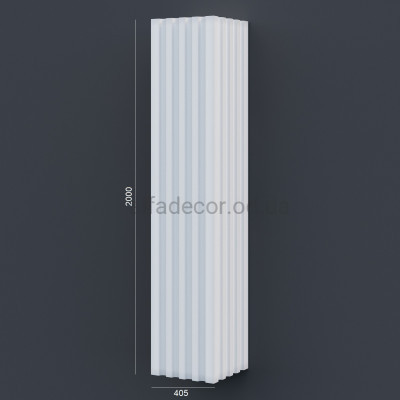 Колонна(ствол) фасадная с каннелюрами (2.00м) Prestige Decor LC 109-21 купить в Одессе