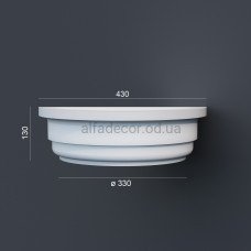 Капітель напівколони фасадна Prestige Decor LC 102-1 HALF