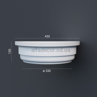 Капитель полуколонны фасадная Prestige Decor LC 102-1 HALF купить в Одессе