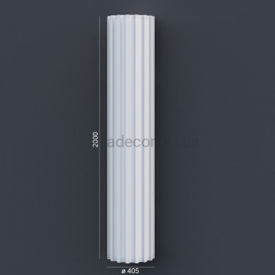 Колонна(ствол) фасадная с каннелюрами (2.00м) Prestige Decor LC 103-21 купить в Одессе