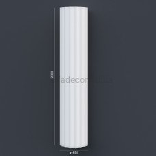 Колона(ствол) фасадна з канелюрамі (2.00м) Prestige Decor LC 106-21
