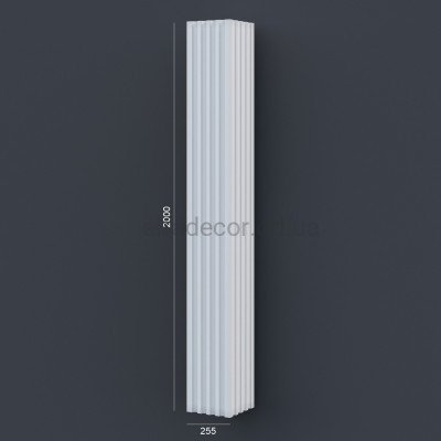 Колона(ствол) фасадна з канелюрамі (2.00м) Prestige Decor LC 107-21 купити в Одесі