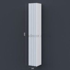 Колона(ствол) фасадна з канелюрамі (2.00м) Prestige Decor LC 108-21