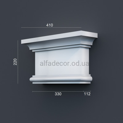 Капитель пилястры фасадная (2.00м) Prestige Decor PC 111 купить в Одессе