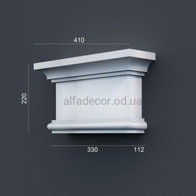 Капітель пілястри фасадна (2.00м) Prestige Decor PC 111 купити в Одесі