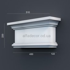 Капітель пілястри фасадна (2.00м) Prestige Decor PC 112