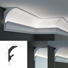 Карниз для прихованого LED освітлення KD 202 (1.15м) Tesori