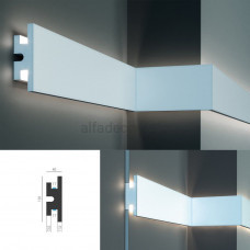 Карниз для прихованого LED освітлення KD 302 (1.15м) Tesori