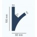 Карниз для скрытого LED освещения KD 407 (1.15м) Tesori купить в Одессе