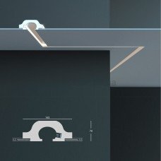 Карниз для прихованого LED освітлення KD 119 (1.15м) Tesori