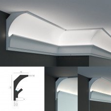 Карниз для прихованого LED освітлення KD 202 (1.15м) Tesori