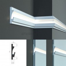 Карниз для скрытого LED освещения KD 401 (1.15м) Tesori