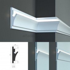 Карниз для прихованого LED освітлення KD 402 (1.15м) Tesori