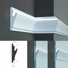 Карниз для прихованого LED освітлення KD 403 (1.15м) Tesori