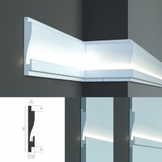 Карниз для прихованого LED освітлення KD 404 (1.15м) Tesori