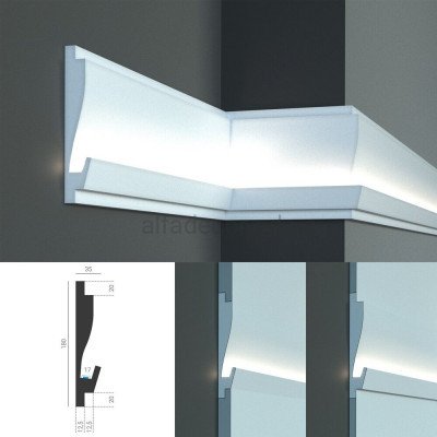 Карниз для скрытого LED освещения KD 405 (1.15м) Tesori купить в Одессе
