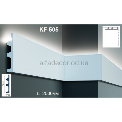 Карниз для підсвічування KF 503 (2.00м) Tesori купити в Одесі